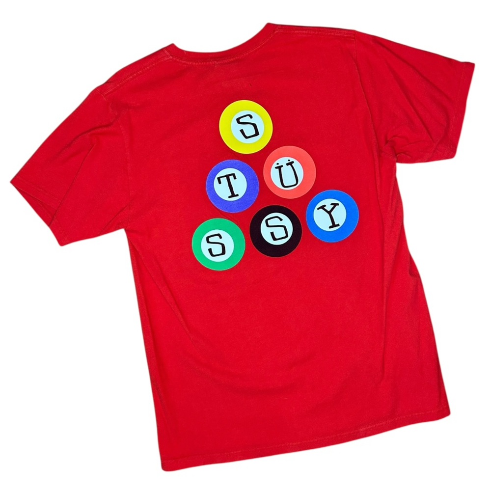 Stüssy : Red Billiards Tee